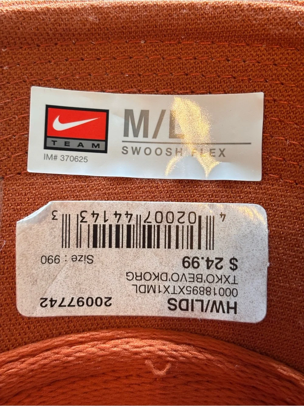 Burnt Orange Nike Longhorn Embroidered Cap